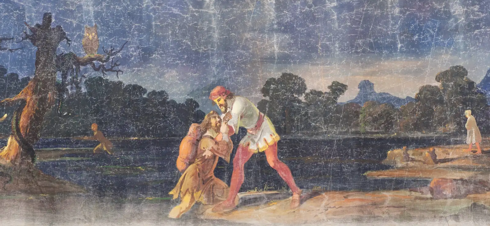 Christian receives help at the Slough of Despond